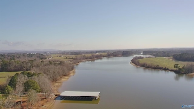 water view featuring a rural view