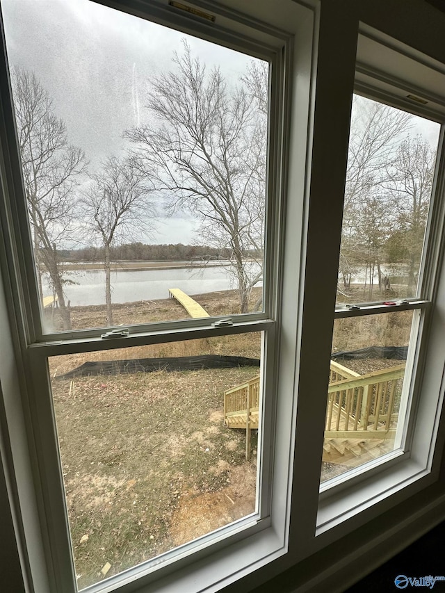 room details with a water view