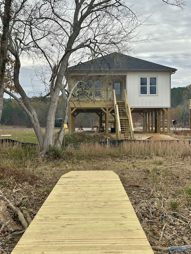 view of back of property