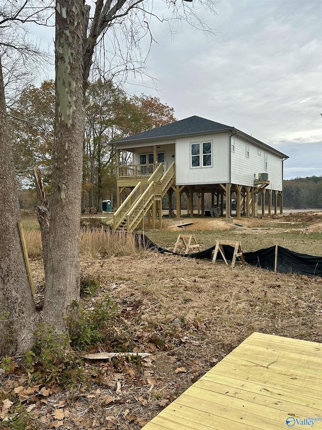 view of back of property