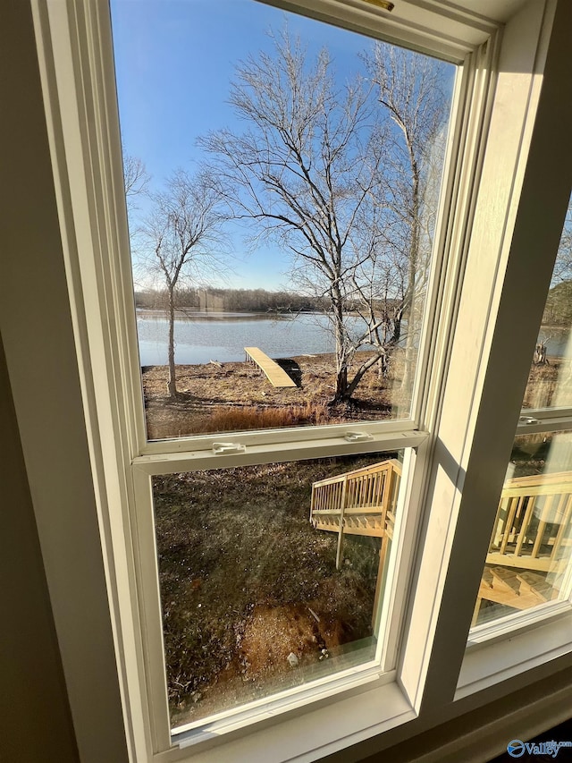 room details with a water view