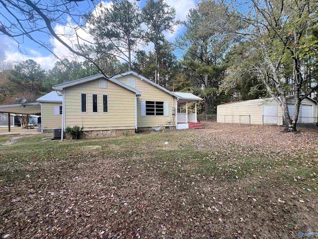 view of rear view of property