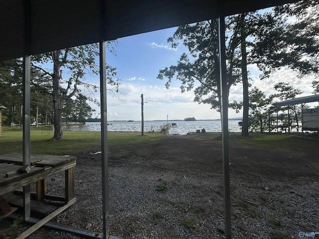 1165 Sunset Dr, Leesburg, AL 35983 - view of yard with a water view