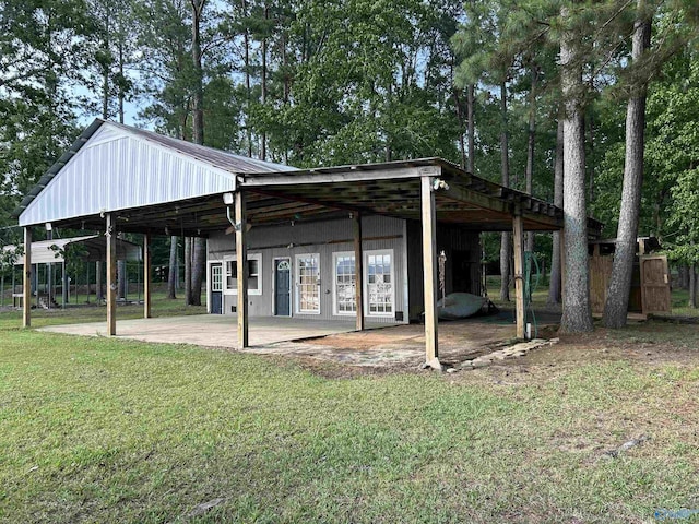 1165 Sunset Dr, Leesburg, AL 35983 - rear view of house with a lawn