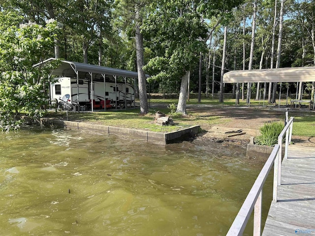 1165 Sunset Dr, Leesburg, AL 35983 - dock area with view of scattered trees and a water view