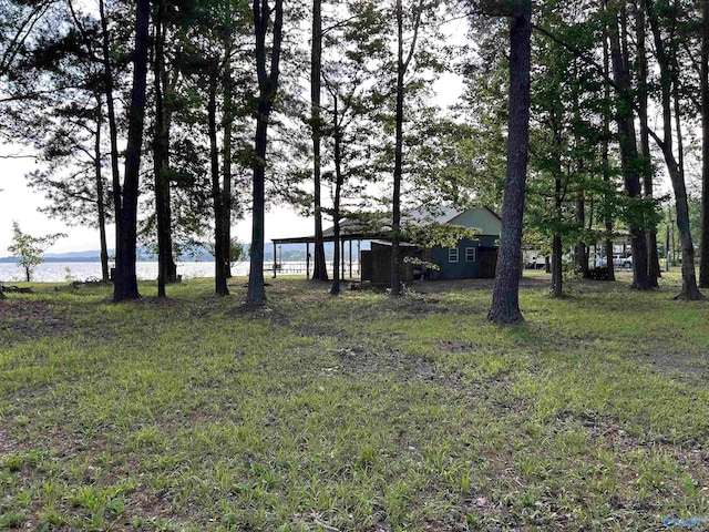 1165 Sunset Dr, Leesburg, AL 35983 - view of yard with a water view