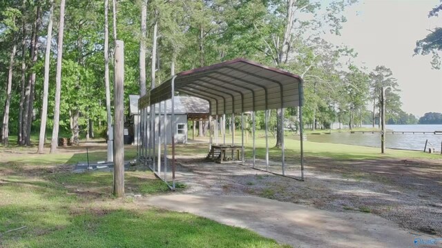 1165 Sunset Dr, Leesburg, AL 35983 - view of property's community featuring a carport and a water view