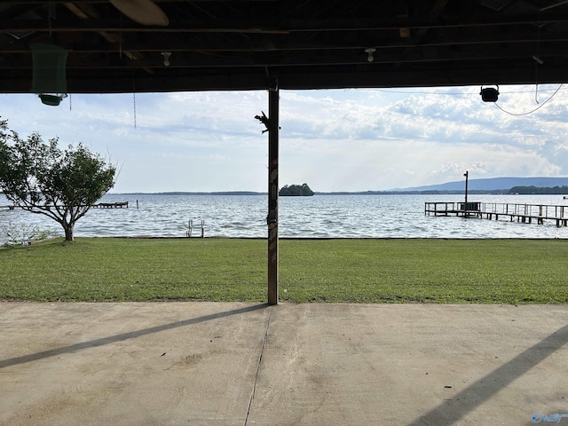 1165 Sunset Dr, Leesburg, AL 35983 - dock with a water view and a yard