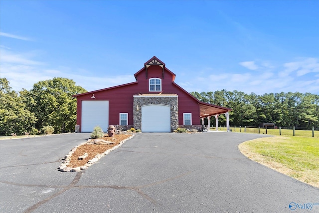 exterior space with a yard