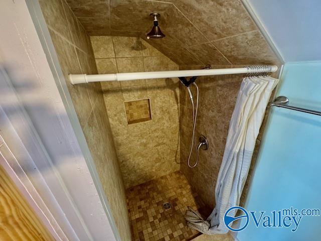 interior details featuring walk in shower