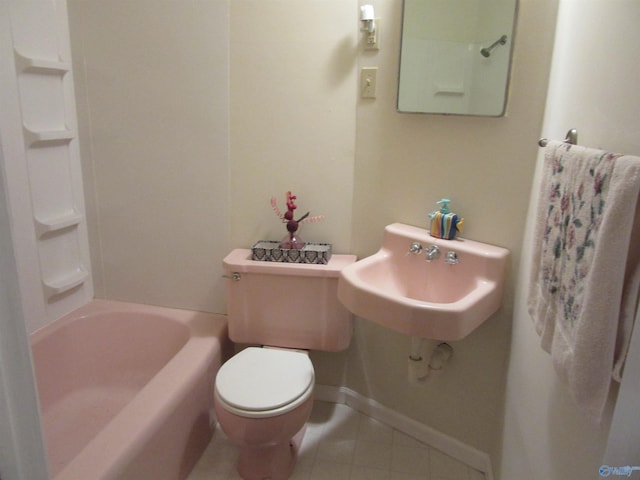 3201 Holmes Ave, Huntsville, AL 35816 - full bathroom with tile patterned floors and shower / tub combination