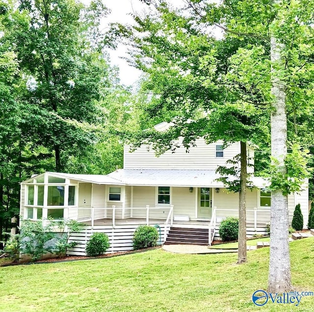 3635 Buck Island Dr, Guntersville, AL 35976 - view of front of property with a front yard