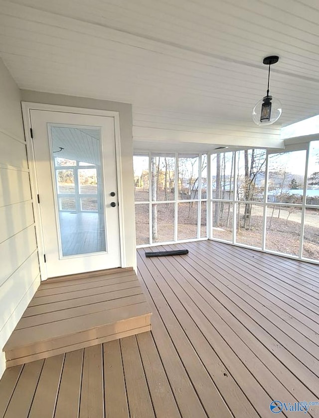 3635 Buck Island Dr, Guntersville, AL 35976 - view of unfurnished sunroom