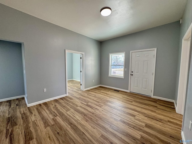 foyer featuring light hardwood / wood-style floors