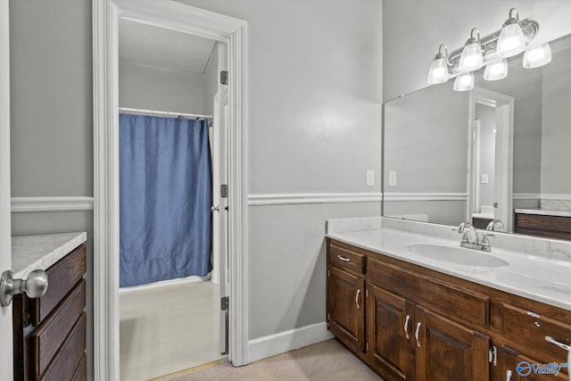 bathroom featuring vanity