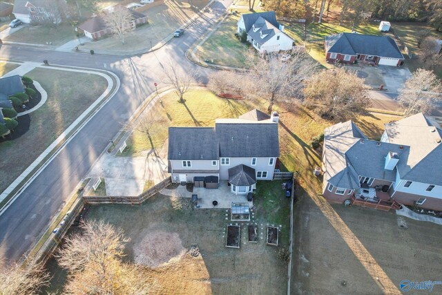 drone / aerial view featuring a residential view