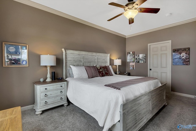 12100 Two Rivers Dr Phi, Phi, Athens, AL 35611 - carpeted bedroom featuring crown molding and ceiling fan