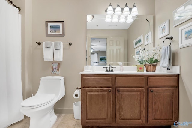 12100 Two Rivers Dr Phi, Phi, Athens, AL 35611 - full bathroom featuring vanity, tile patterned flooring, and a shower with curtain