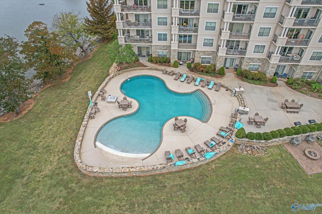12100 Two Rivers Dr Phi, Phi, Athens, AL 35611 - view of swimming pool with a yard