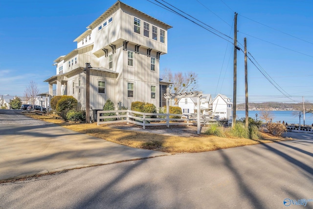 view of property featuring a water view