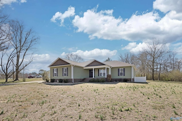 view of ranch-style home