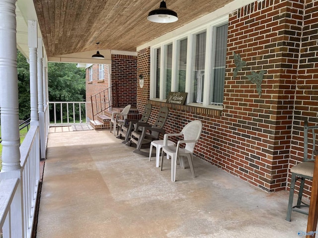 135 Forest Hill Rd, Trinity, AL 35673 - view of patio featuring ceiling fan