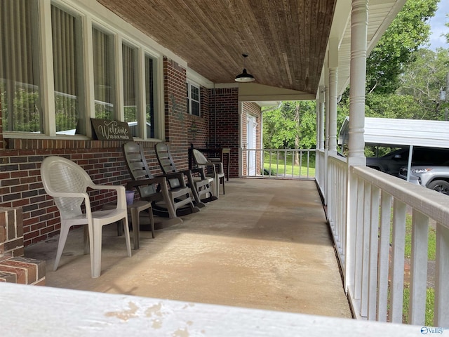 135 Forest Hill Rd, Trinity, AL 35673 - view of covered porch