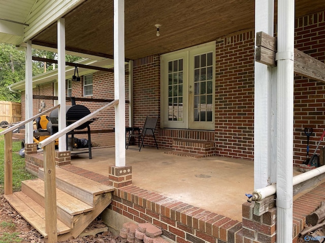 135 Forest Hill Rd, Trinity, AL 35673 - view of patio / terrace with french doors