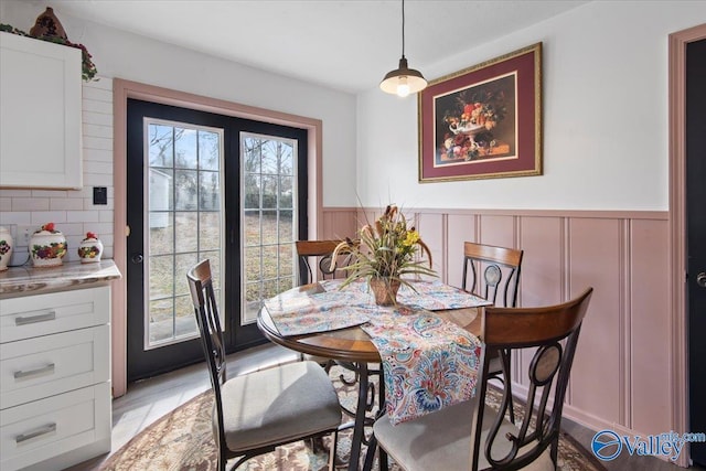 view of dining space