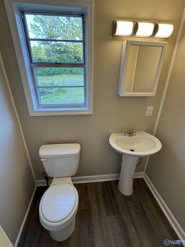 5509 Glade Rd, Anniston, AL 36206 - bathroom with wood finished floors and healthy amount of natural light