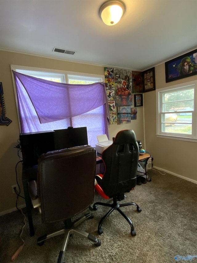5509 Glade Rd, Anniston, AL 36206 - office with carpet and crown molding