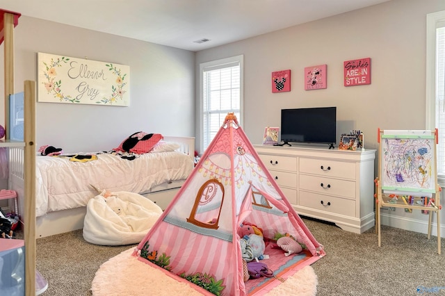 bedroom with carpet flooring