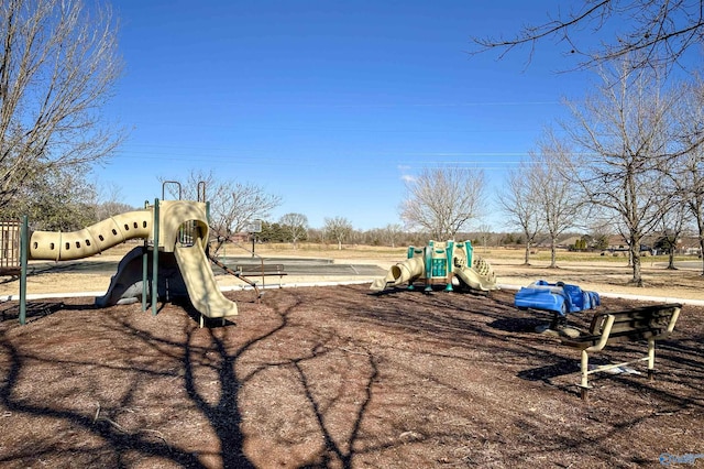 view of jungle gym