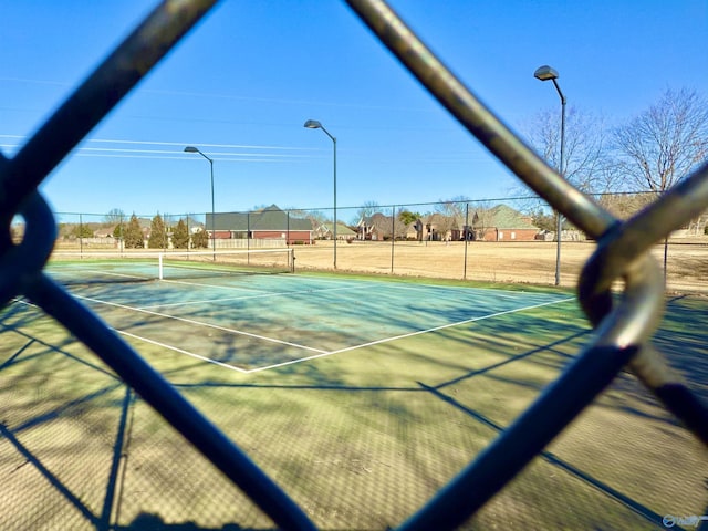 view of tennis court