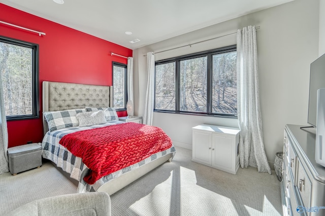 bedroom with carpet flooring