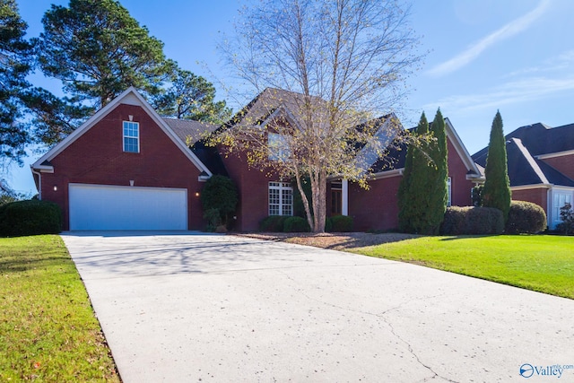 view of front property with a front yard