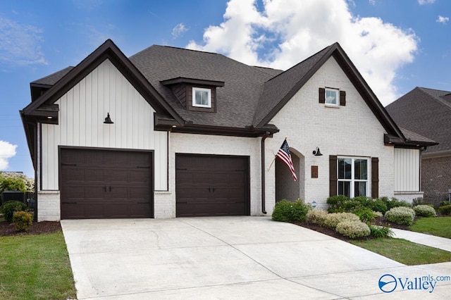 12 Cobbs Cove Way SE, Huntsville, AL 35803 - view of front of property with concrete driveway, a shingled roof, brick siding, and an attached garage