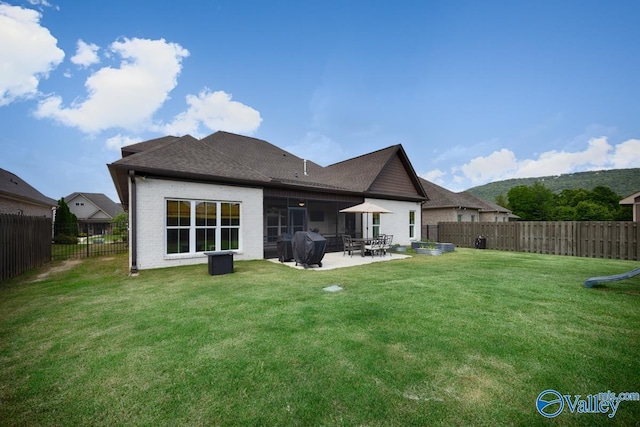 12 Cobbs Cove Way SE, Huntsville, AL 35803 - back of house with a patio area, brick siding, and a shingled roof