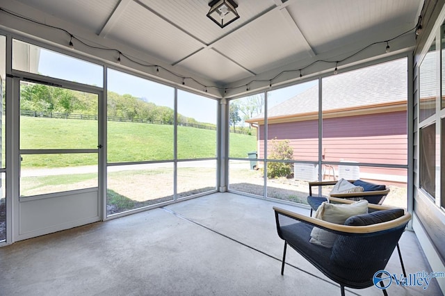 view of sunroom / solarium