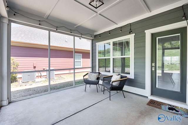 sunroom with a wealth of natural light