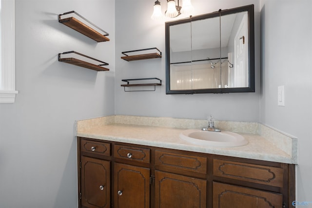 bathroom with vanity