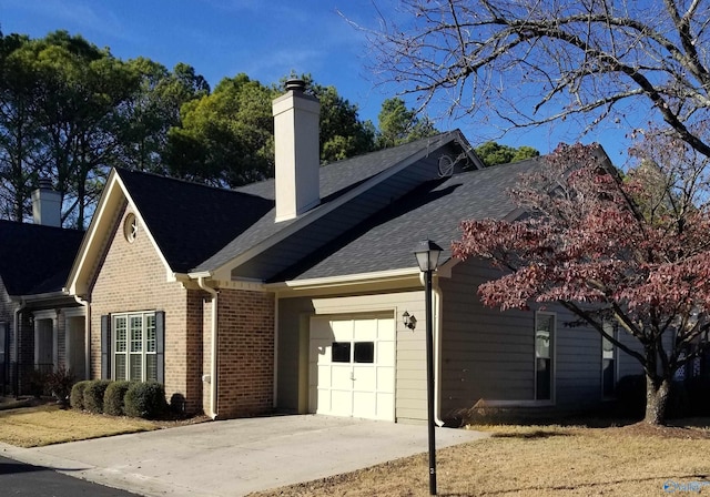 view of front of house featuring a garage