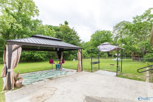 1108 Danmann Dr SE, Huntsville, AL 35803 - view of patio / terrace featuring a gazebo