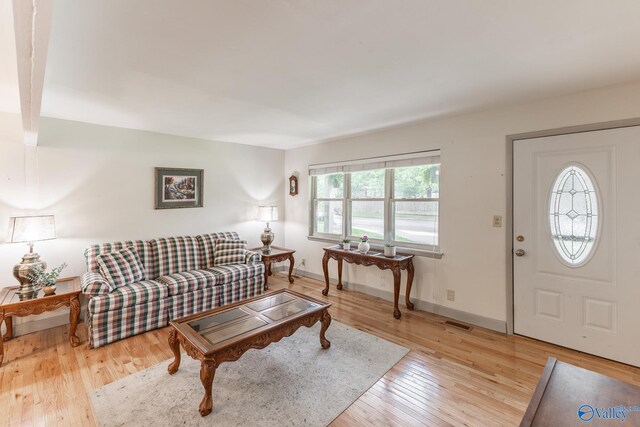 1108 Danmann Dr SE, Huntsville, AL 35803 - living room with wood finished floors and baseboards