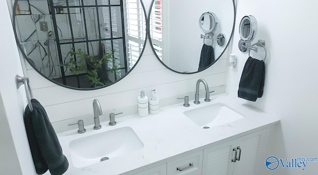 bathroom with vanity