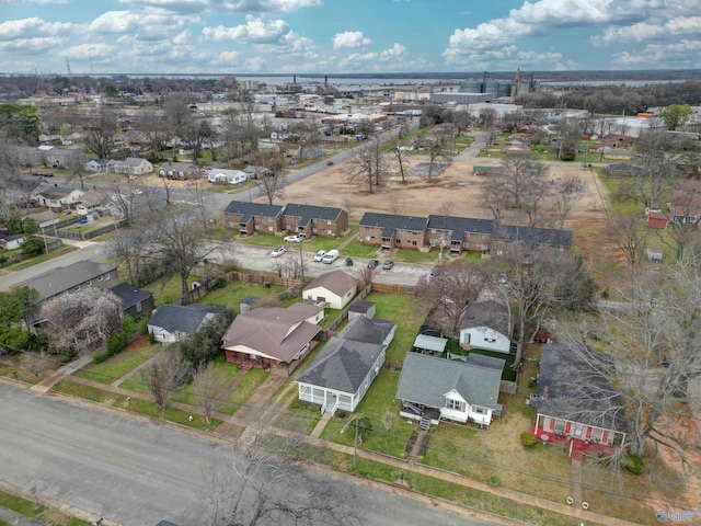 drone / aerial view with a residential view