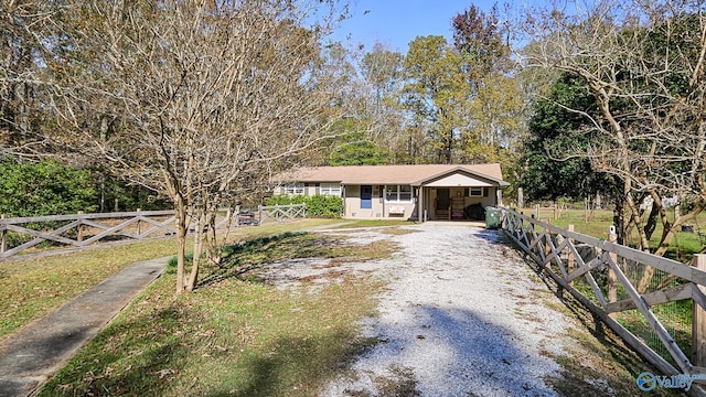 view of front of home