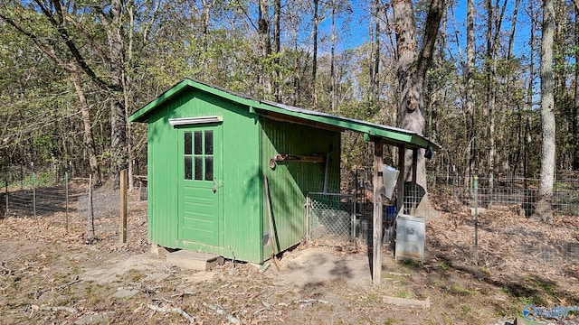 view of outbuilding