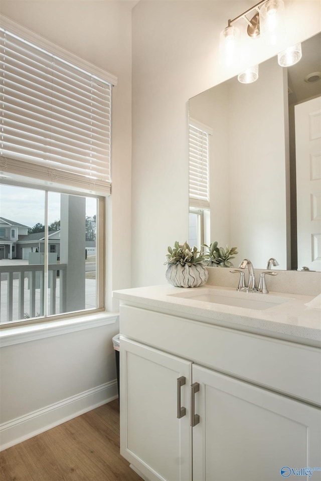106 Kite Cir, Madison, AL 35756 - bathroom featuring vanity and wood finished floors