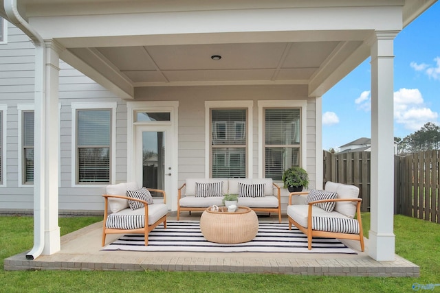 106 Kite Cir, Madison, AL 35756 - view of patio featuring an outdoor living space